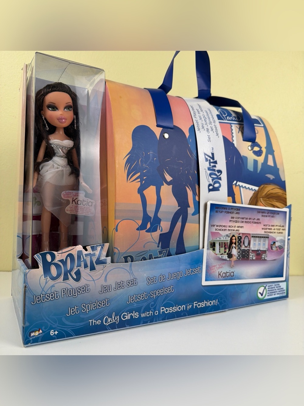 Bratz Jetset Playset Exclusive Katia Doll Private Jet 2008 MGA New in Box Y2K